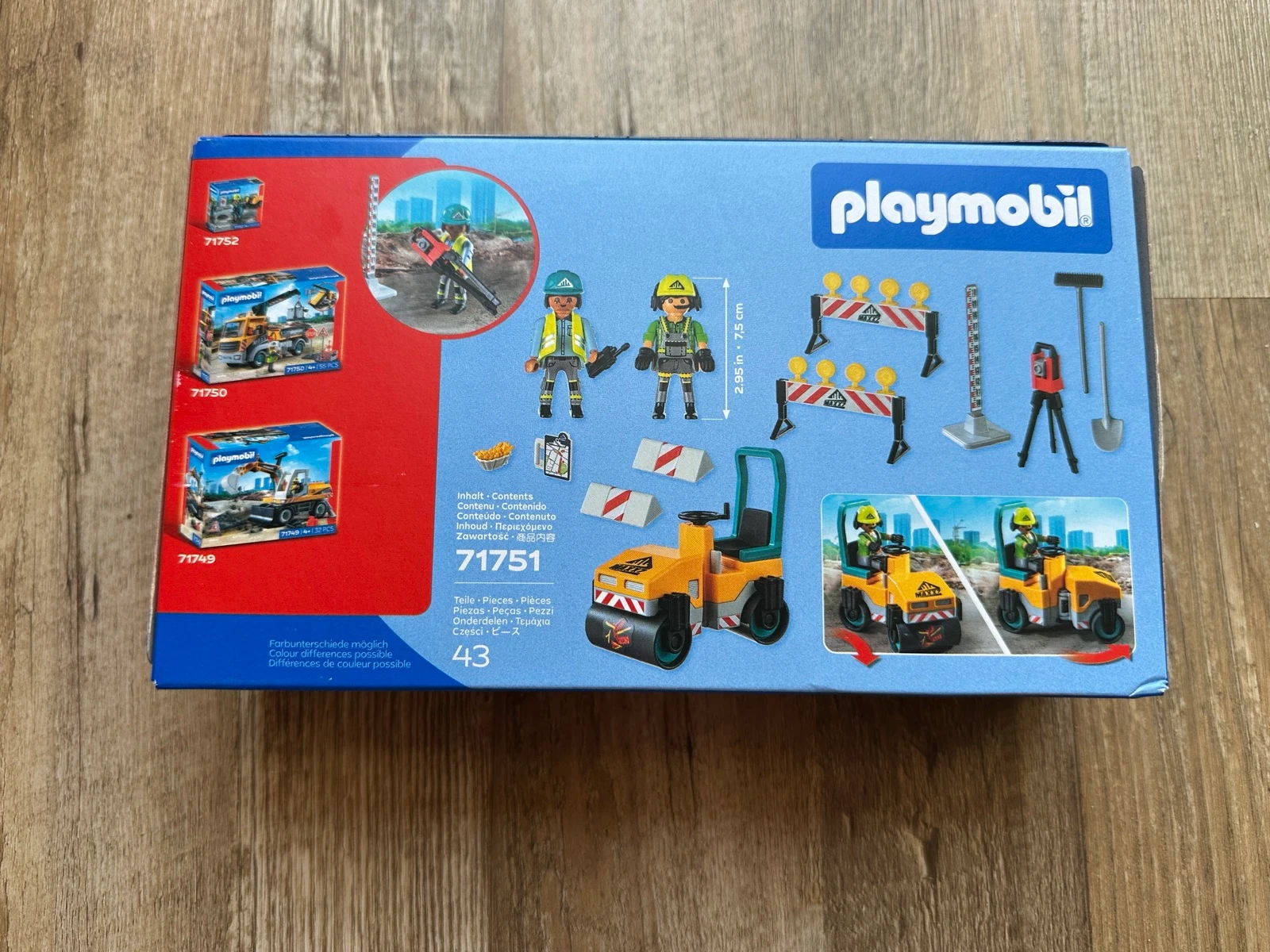 Playmobil 71751 – Construction Site Road Roller – New with tag – photo 2